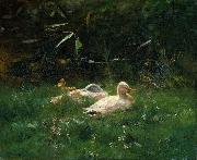 Willem Maris Ducks oil on canvas